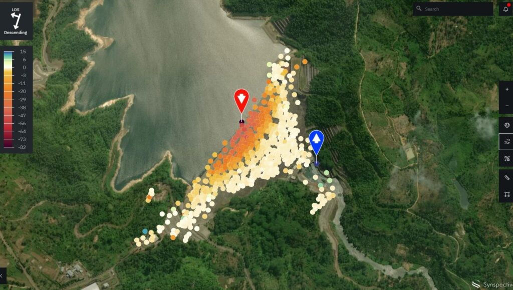 ©Mapbox ©OpenStreetMap Improve this map | ©Copernicus Sentinel data [2014-2021] | ©Synspective Inc.