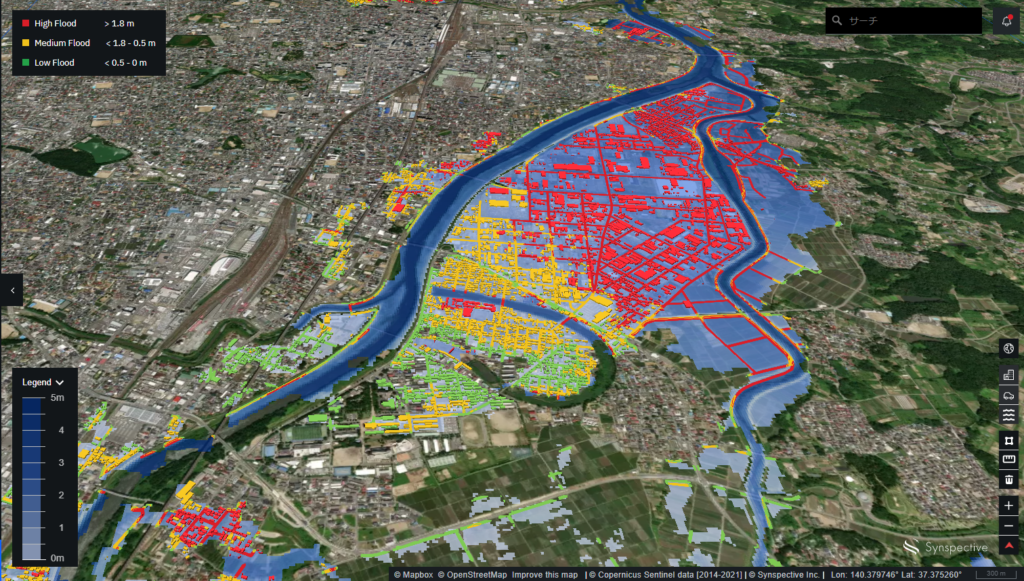 Analysing the Abukuma River Flood (2019) with Flood Damage Assessment