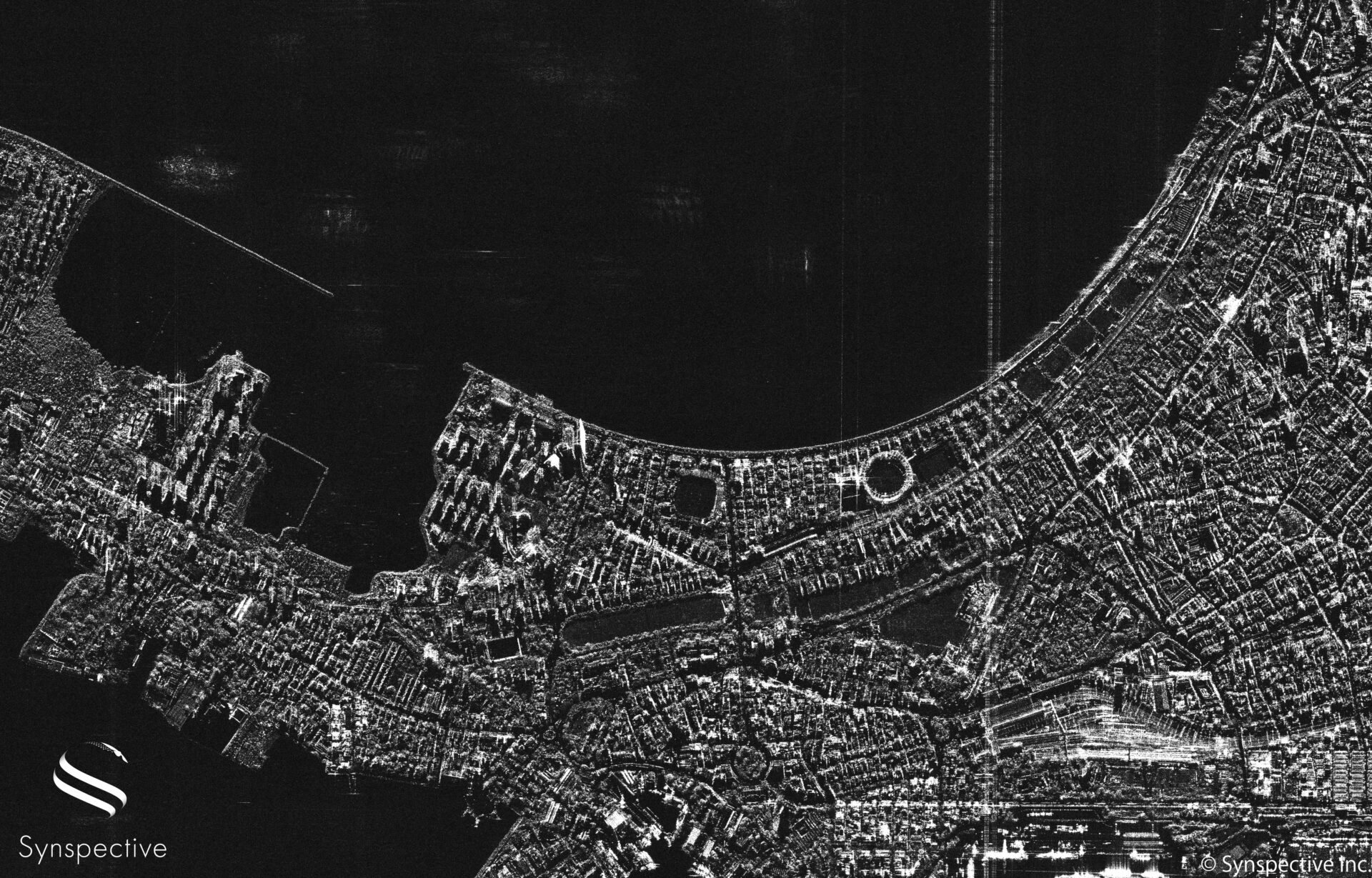Synspective "StriX-α" SAR Sliding Spotlight Imagery of Mumbai