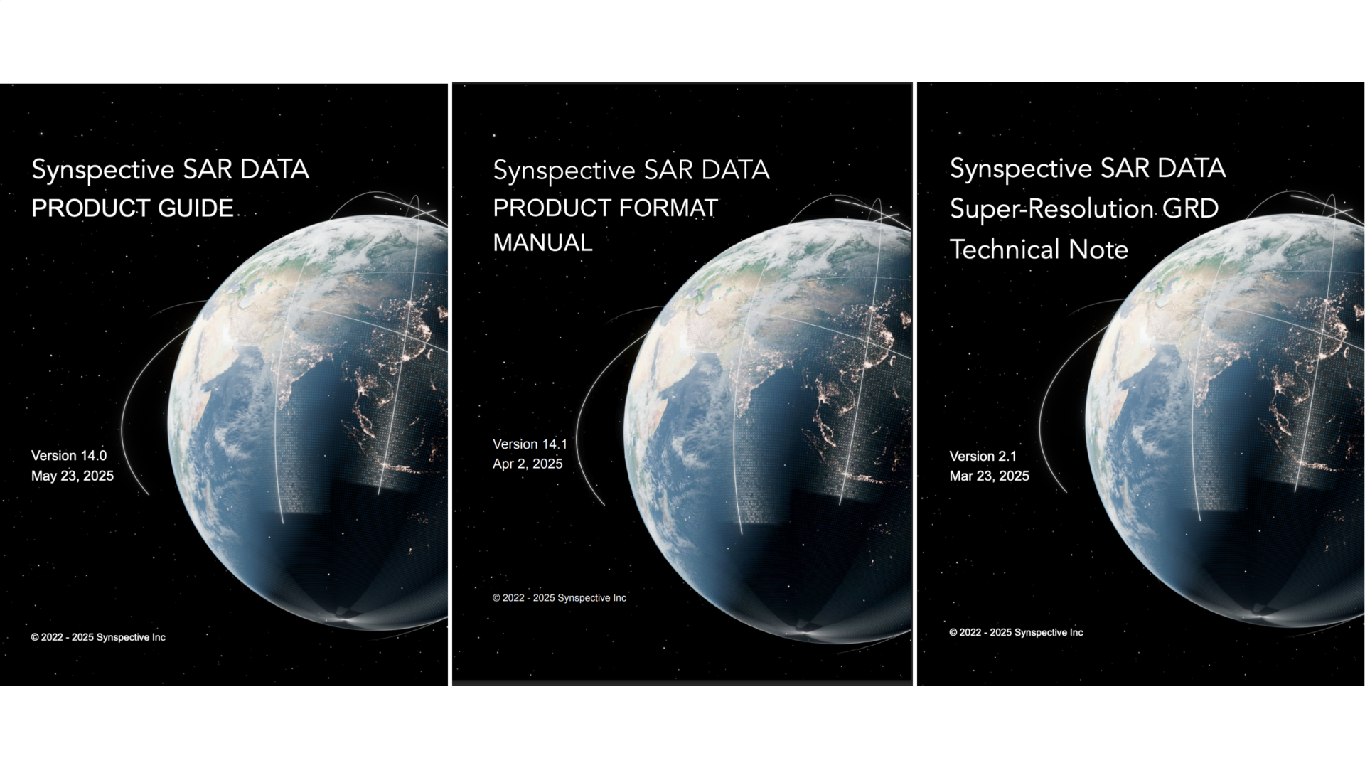 Information: SAR Data Product Guide Revision