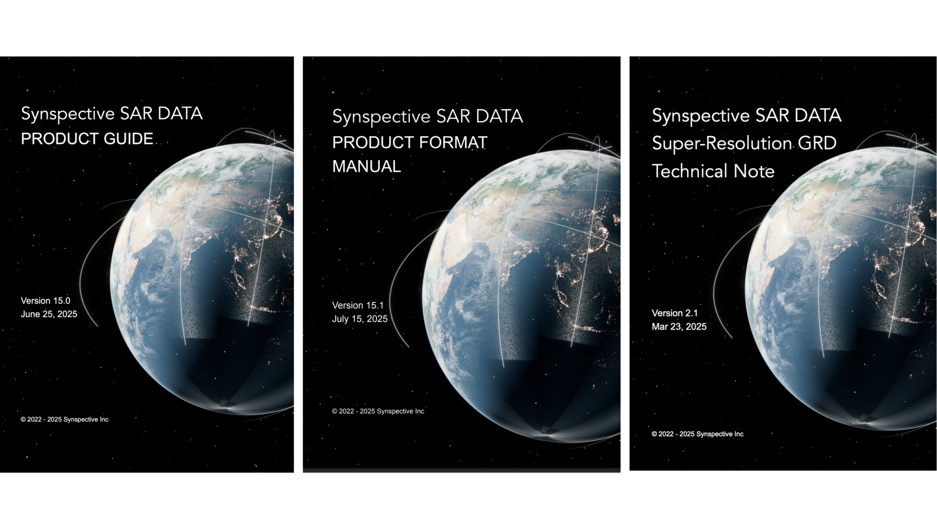 Information: SAR Data Product Guide Revision