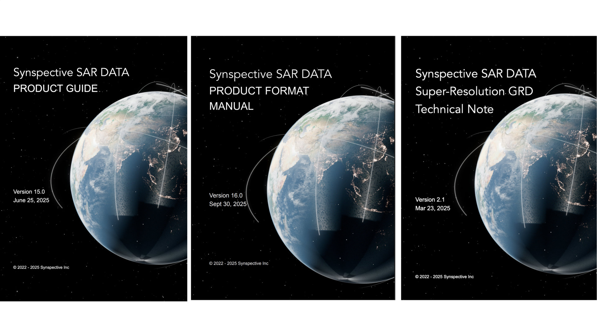 Information: SAR Data Product Guide Revision