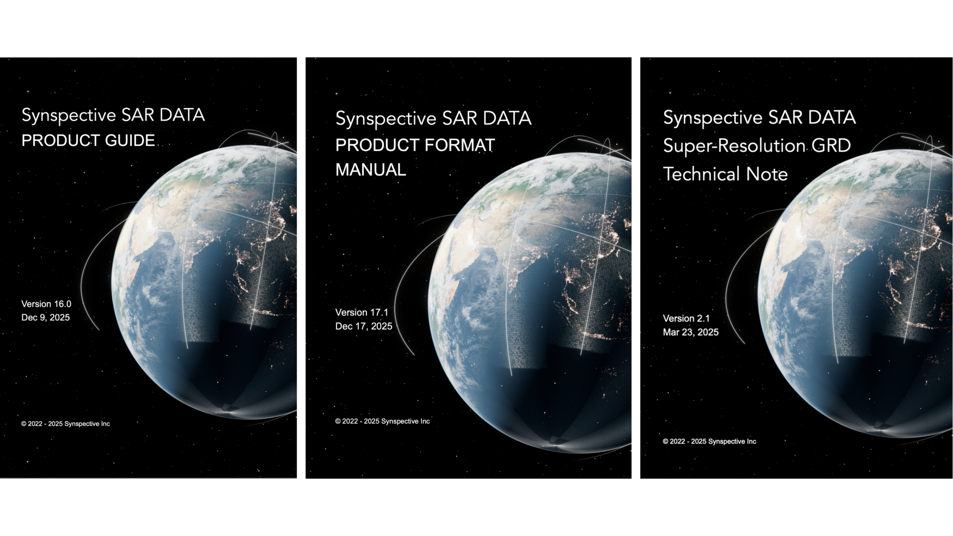 Information: SAR Data Product Guide Revision